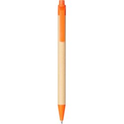 Berkan kuglepen af genbrugskarton og majsplast