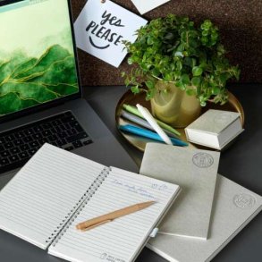 Spiral notesbog A5 - genanvendt mlkekarton