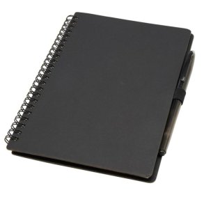 Slate genanvendelig notesbog st med hard cover og med pen - A5