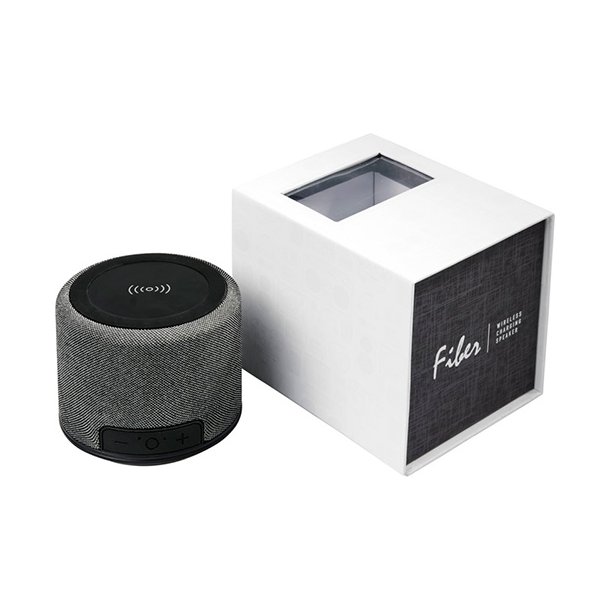 Fiber Bluetooth højtaler med trådløs opladning