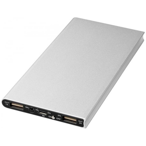 Plate powerbank - 8.000 mAh