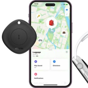 Xtorm XTAG01 rejse track - Ensfarvet sort