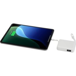 Acrux 10.000 mAh 35 W tablet powerbank med indbygget Type-C kabel - lavet af genvundet plast