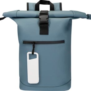 Alkes 5000 mAh 12 W vandafvisende powerbank i genvundet plast med karabinhage