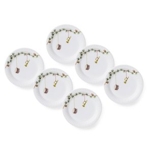 K�hler Hammersh�i Christmas tallerkner �.19 cm- 6 stk.
