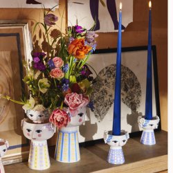 Bjrn Wiinblad Eva lysestager &amp; vaser - 4 dele