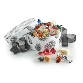  Hatteske m/ julemix stor - sort kogle