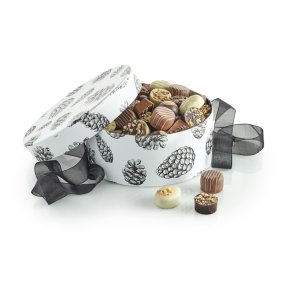 Hatteske m/ luksuschokolade stor- sort kogle