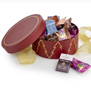 Hatteske - Anthon Berg mix - rd juletr