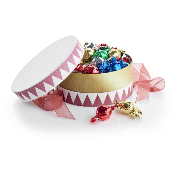 Hatte�ske mixede chokoladekugler stor - Tromme
