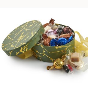  Hatteske m/ julemix - guld lrkegren