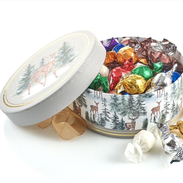 Hatte�ske m/chokoladekugler stor - Rensdyr