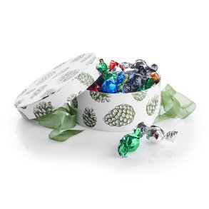 Hatteske m/chokoladekugler stor - grn kogle