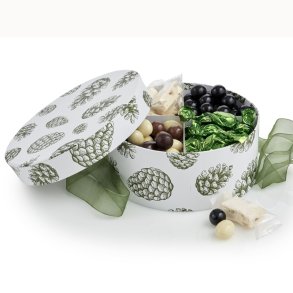 Hatteske - Familieske stor - grn kogle