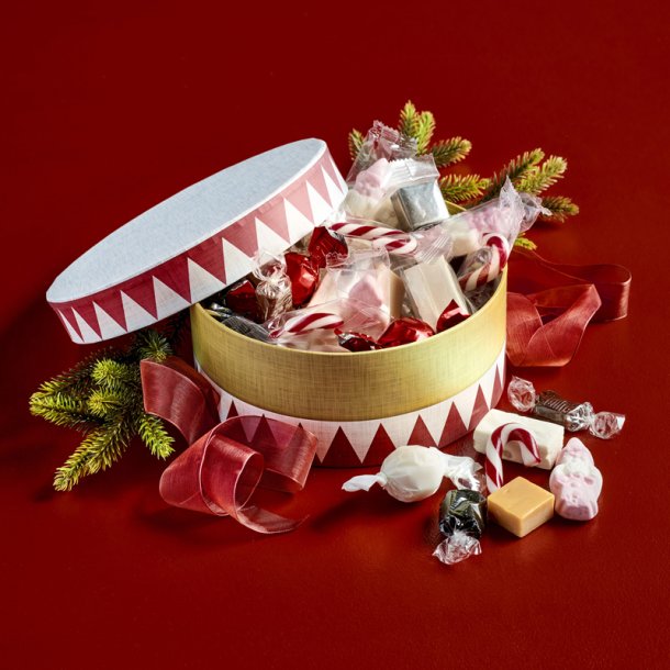 Hatte�ske m/ julemix stor - Tromme