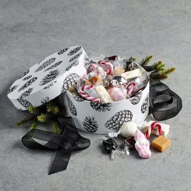  Hatte�ske m/ julemix stor - sort kogle