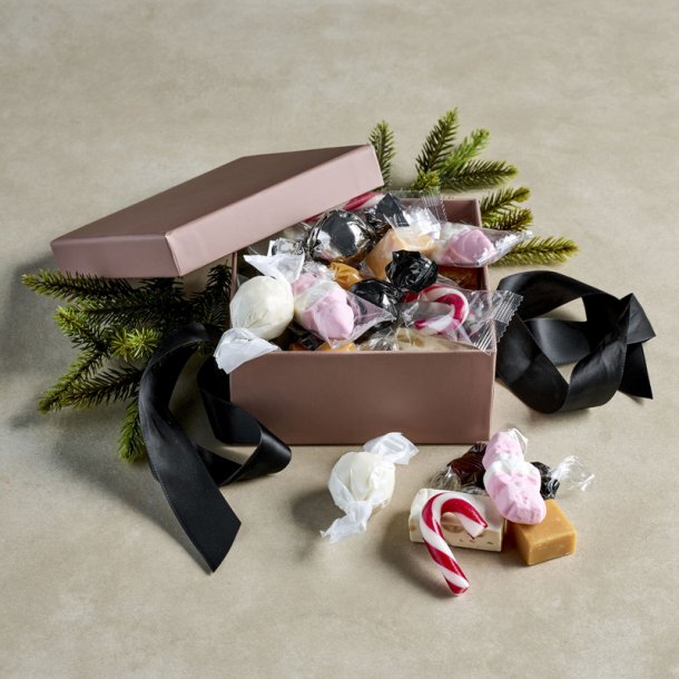 Hatte�ske m/ julemix - Firkantet brun