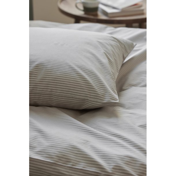 SÔDAHL Classic Stripe sengesæt - grå