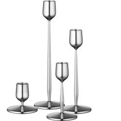 Gense Dorotea lysestager blank stl - 4 stk.