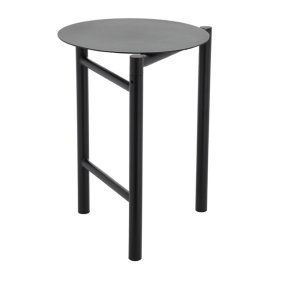 Zone skammel sort - sammenklappelig