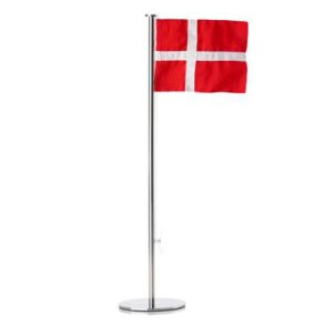 Zone flagstang 40 cm. med dansk flag