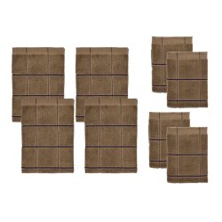 Sdahl hndklder taupe - 8 stk. ass.