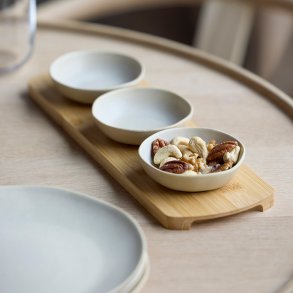 Villa Collection Shoku Bambusbakke med 3 skle 32 x 10 cm Soft Beige