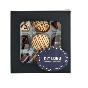 Chokolade �ske sort  - 9 stk.