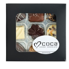 Chokolade �ske sort  - 9 stk.