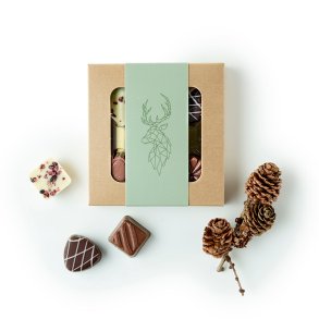 Chokolade �sker med 5 stk. kvalitets chokolade 