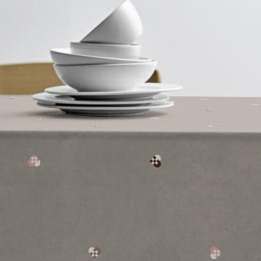 S�dahl dug Christmas Hearts dark red -dia. 180 cm