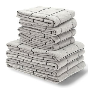 Sdahl hndklder taupe - 8 stk. ass.