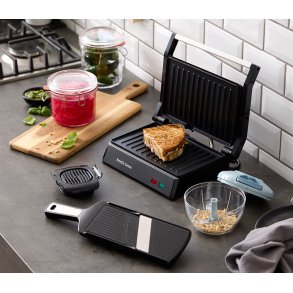 Panini grill med tilbehr