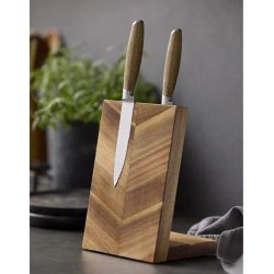 HOLM Knivblok 16 x 12 x 21,6 cm Akacie