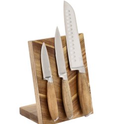 HOLM Knivblok 16 x 12 x 21,6 cm Akacie