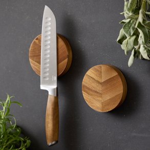 HOLM Knivblok Dia 9 x 2 cm 2 stk Akacie