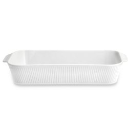 Fad dybt Pliss� 35 x 19 x 6 cm Hvid - Pilliuyt