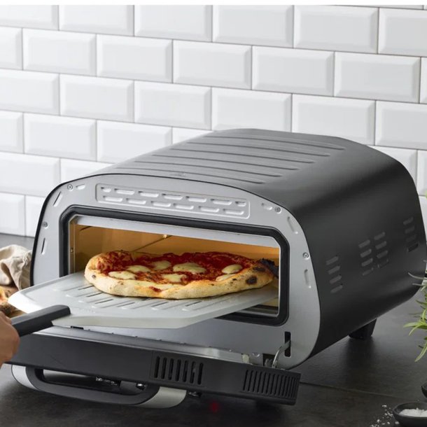 Nordic Sense Pizzaovn elektrisk 2200 watt Sort/S�lv