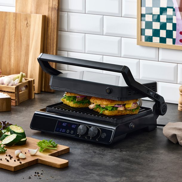 Nordic Sense Digital paninigrill 2000 watt Sort