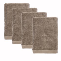 S�dahl h�ndkl�der 70x140 cm  4 stk. - taupe