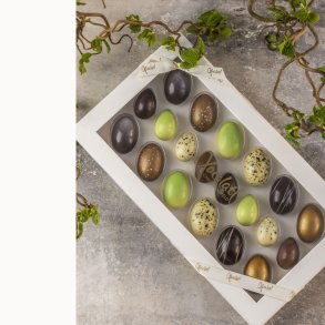 Pskeg med lkkert fyld  -20 stk