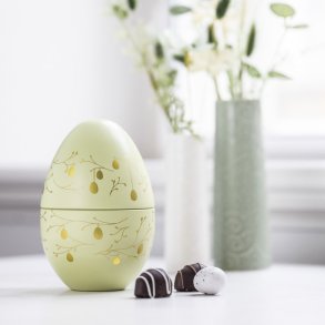 Grn metalg marcipan & nougatg - 12 stk.