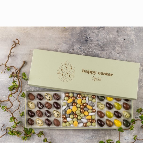 P�ske�g m/ fyld -mix 32 stk. - gr�n �ske