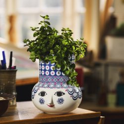  Bjrn Wiinblad Olga vase - bl 20 cm