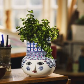  Bjrn Wiinblad Olga vase - bl 20 cm