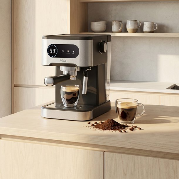 h�ws espresso 3-i-1, kaffemaskine