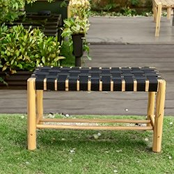 Hws Nooka bnk med sort sde - 90x 45 x 33 cm.