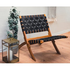 Hws Nooka lounge stol med sort sde