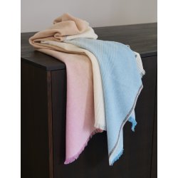 Carta Postale  plaid by Inga Simpe - blue/pink