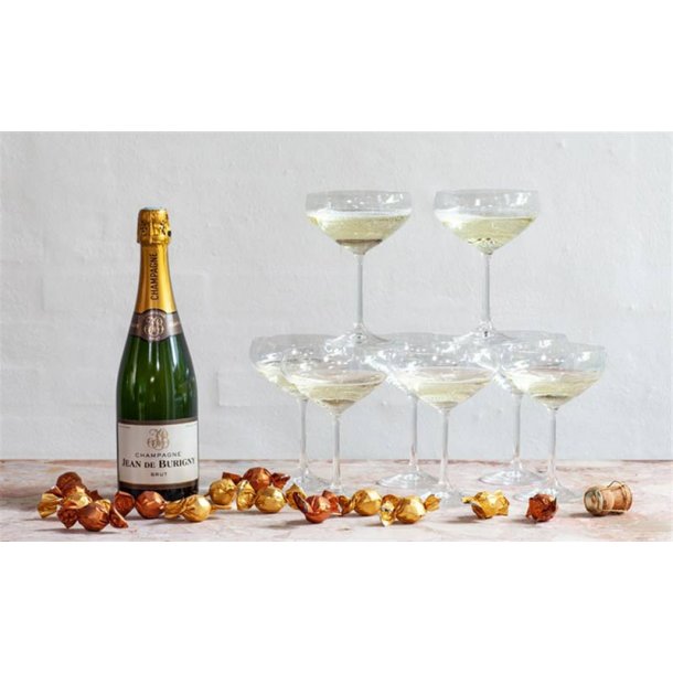 Årets gave Champagne &amp; glas